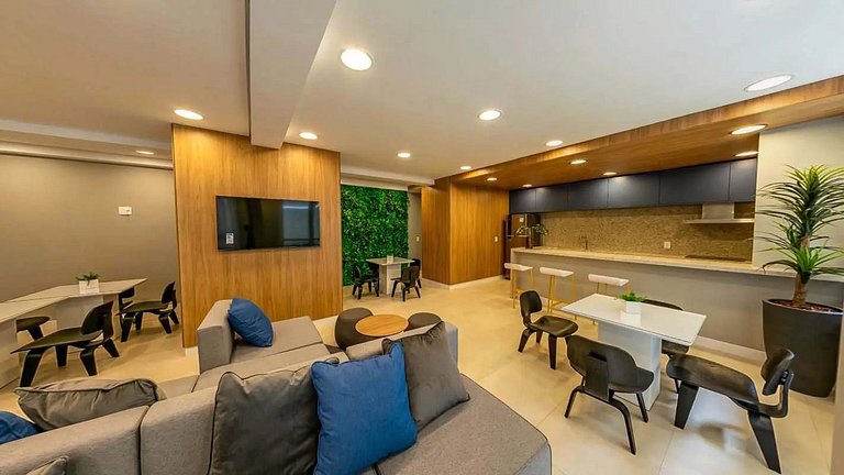 Ape 1 Dorm. p/ 5 Pessoas c/ Ar, Tv em Pinheiros