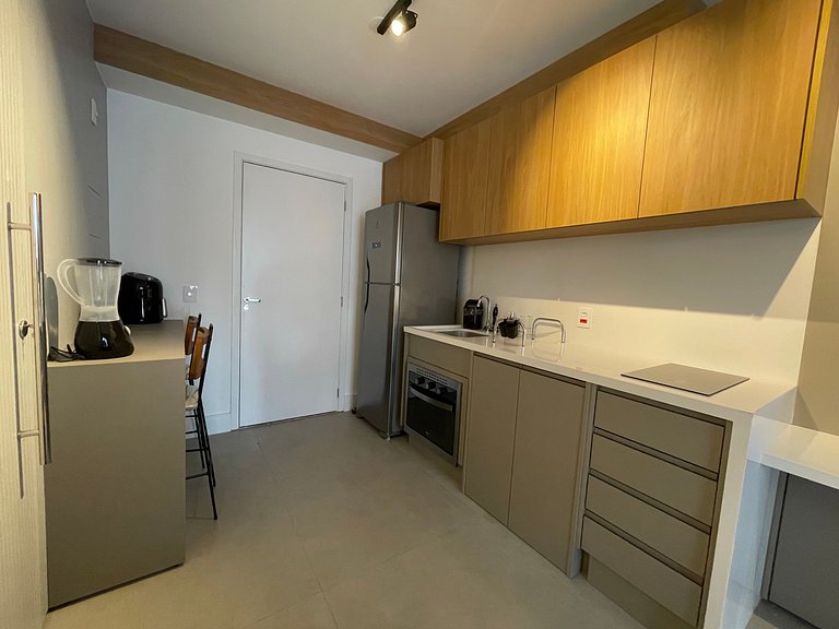 Ape 1 Dorm. p/ 5 Pessoas c/ Ar, Tv em Pinheiros