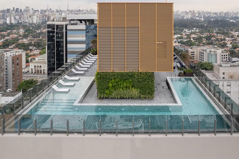 Apê Luxuoso Completo Prox. Faria Lima | Itaim Bibi