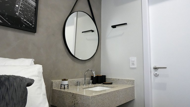Studio Premium c/ Ar, Tv Smart no Paraiso/Paulista
