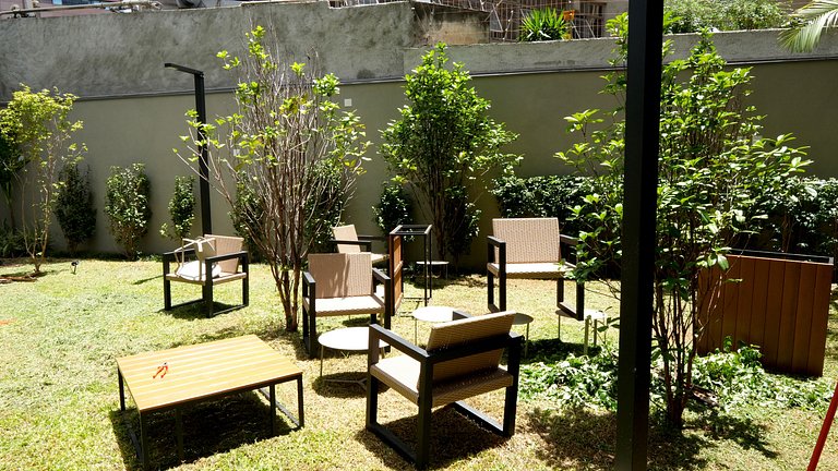 Studio Premium c/ Ar, Tv Smart no Paraiso/Paulista