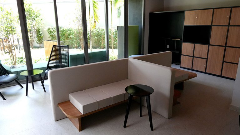 Studio Premium c/ Ar, Tv Smart no Paraiso/Paulista