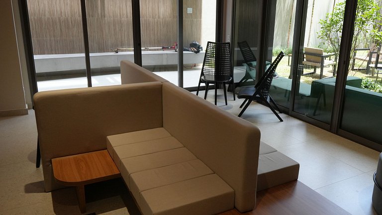 Studio Premium c/ Ar, Tv Smart no Paraiso/Paulista