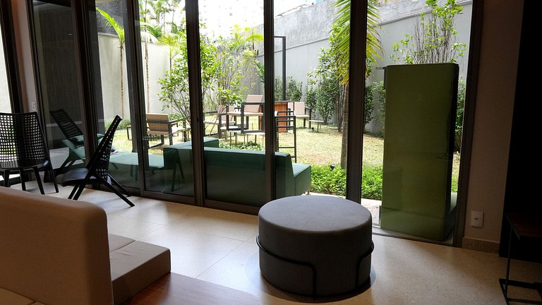 Studio Premium c/ Ar, Tv Smart no Paraiso/Paulista