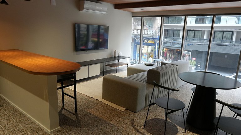 Studio Premium c/ Ar, Tv Smart no Paraiso/Paulista