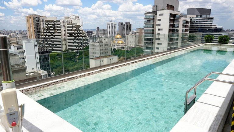 Studio Premium c/ Ar, Tv Smart no Paraiso/Paulista