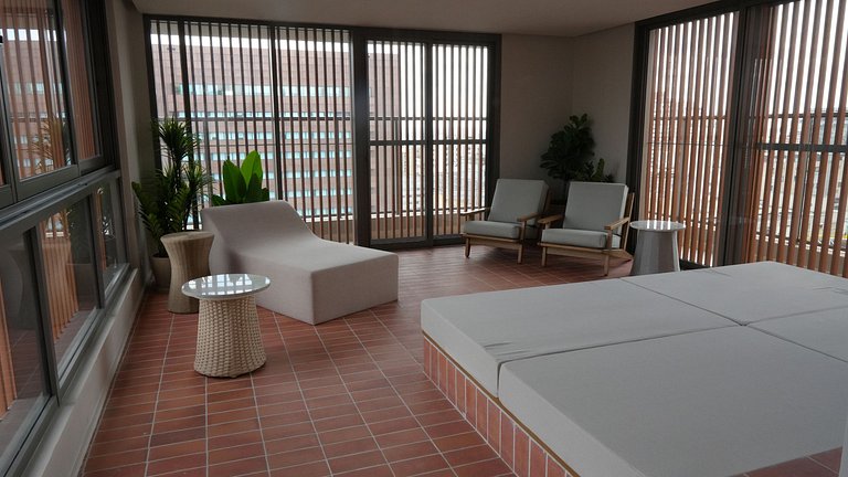 Studio Premium c/ Ar, Tv Smart no Paraiso/Paulista
