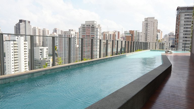 Apê Luxo C/ 1 Suite Ar, Vaga e Academia - Perdizes