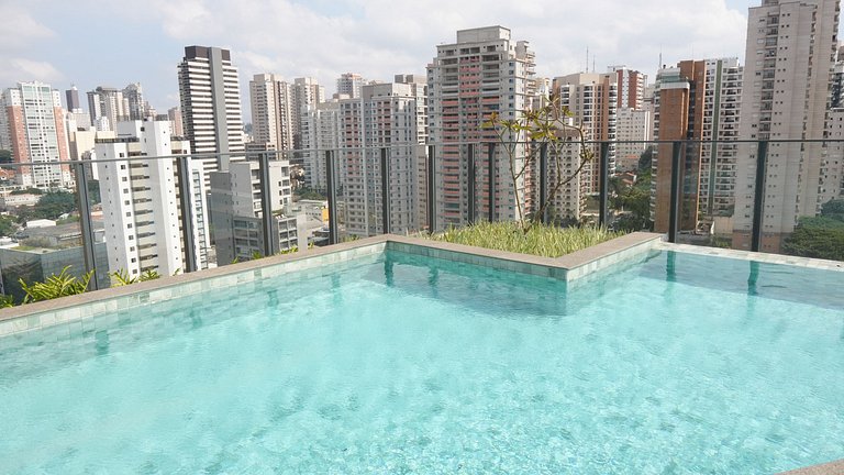 Apê Luxo C/ 1 Suite Ar, Vaga e Academia - Perdizes