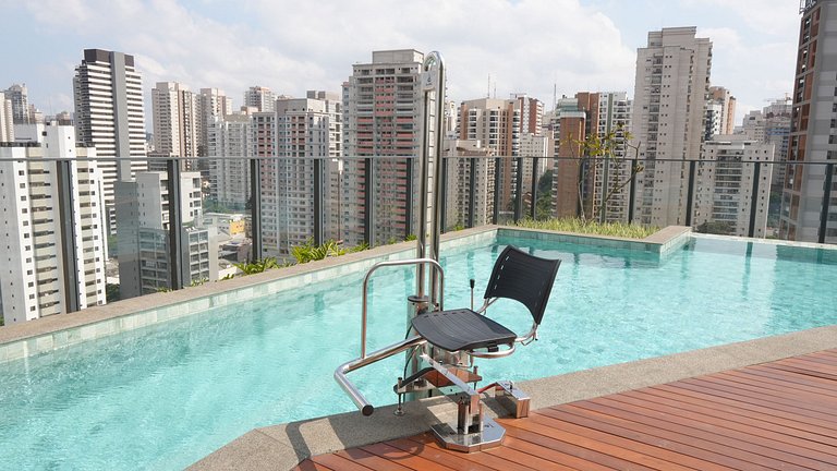 Apê Luxo C/ 1 Suite Ar, Vaga e Academia - Perdizes