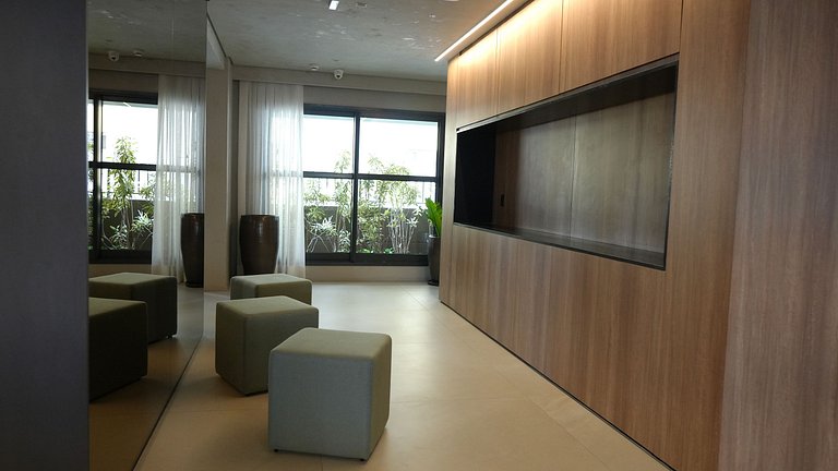 Apê Luxo C/ 1 Suite Ar, Vaga e Academia - Perdizes